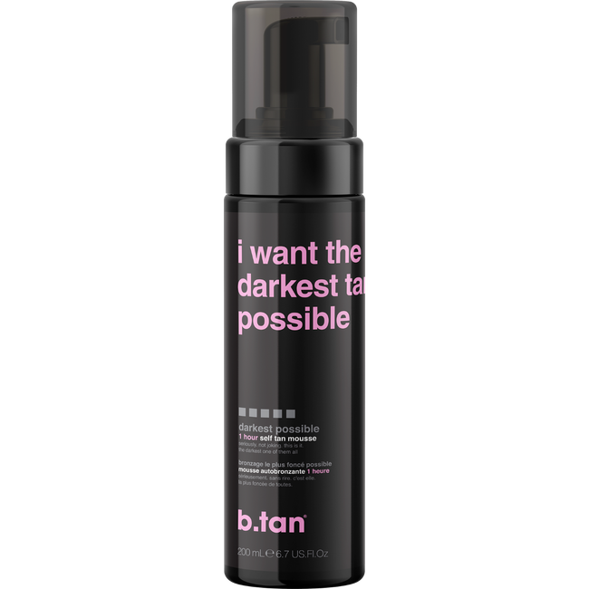 I want the darkest tan possible - self tan mousse