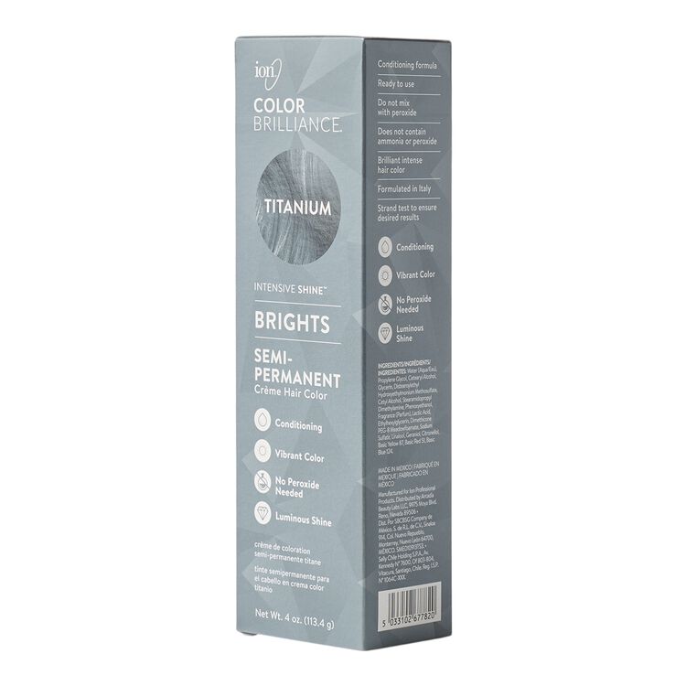 Semi-Permanent Brights Hair Color Titanium
